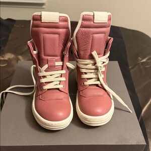 Rick Owens Pink Kids Sneakers